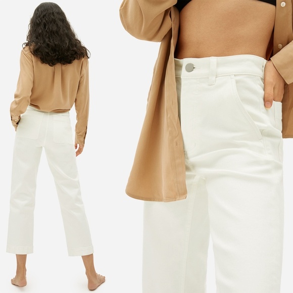 EVERLANE | Best Selling Classic Staple The Straight-Leg Crop in Shadow | Size 0 - Picture 2 of 12